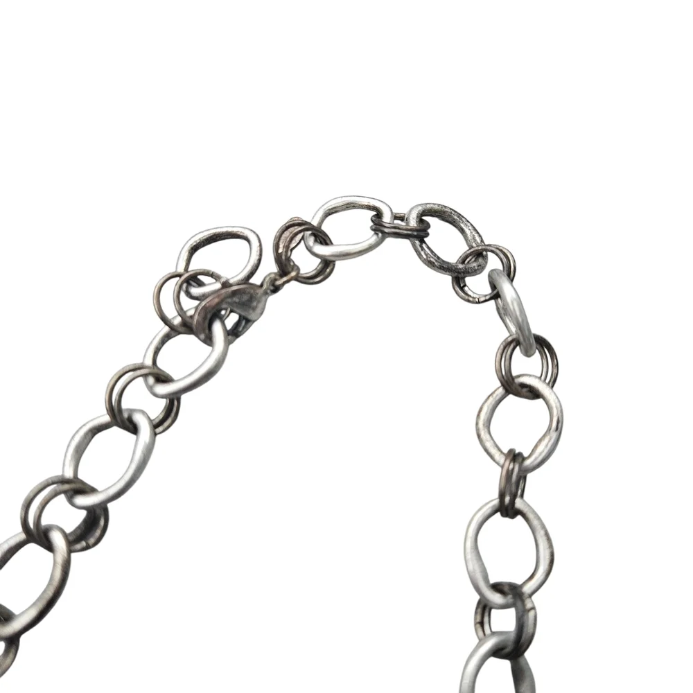 Premier Design Antique matte silver cat's-eye and stones with glass Necklace - Picture 4 of 4